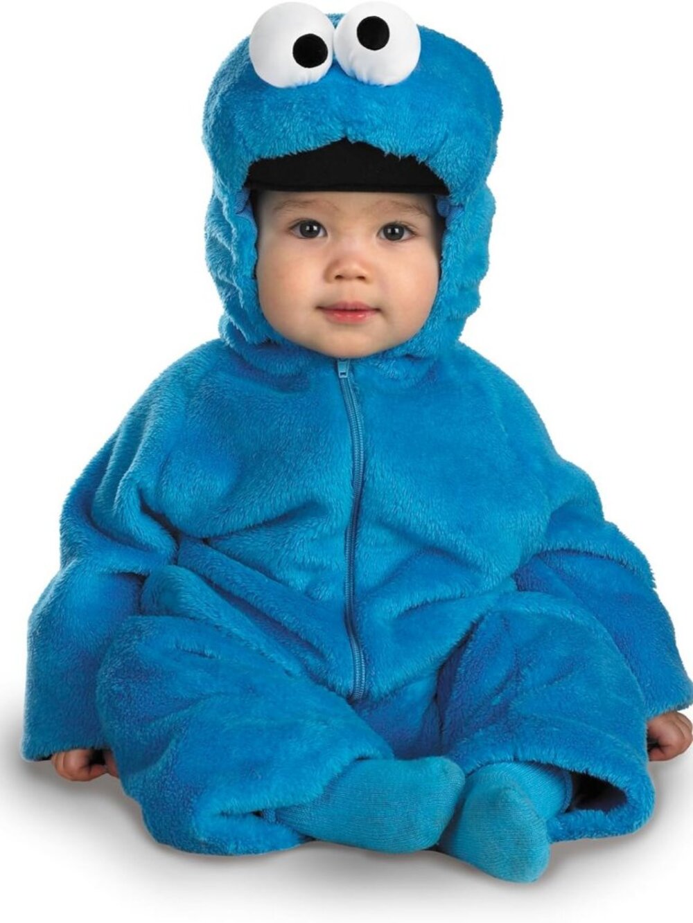Adorable Cookie Monster Plush Jumpsuit Costume for Toddlers (12-18 Months)